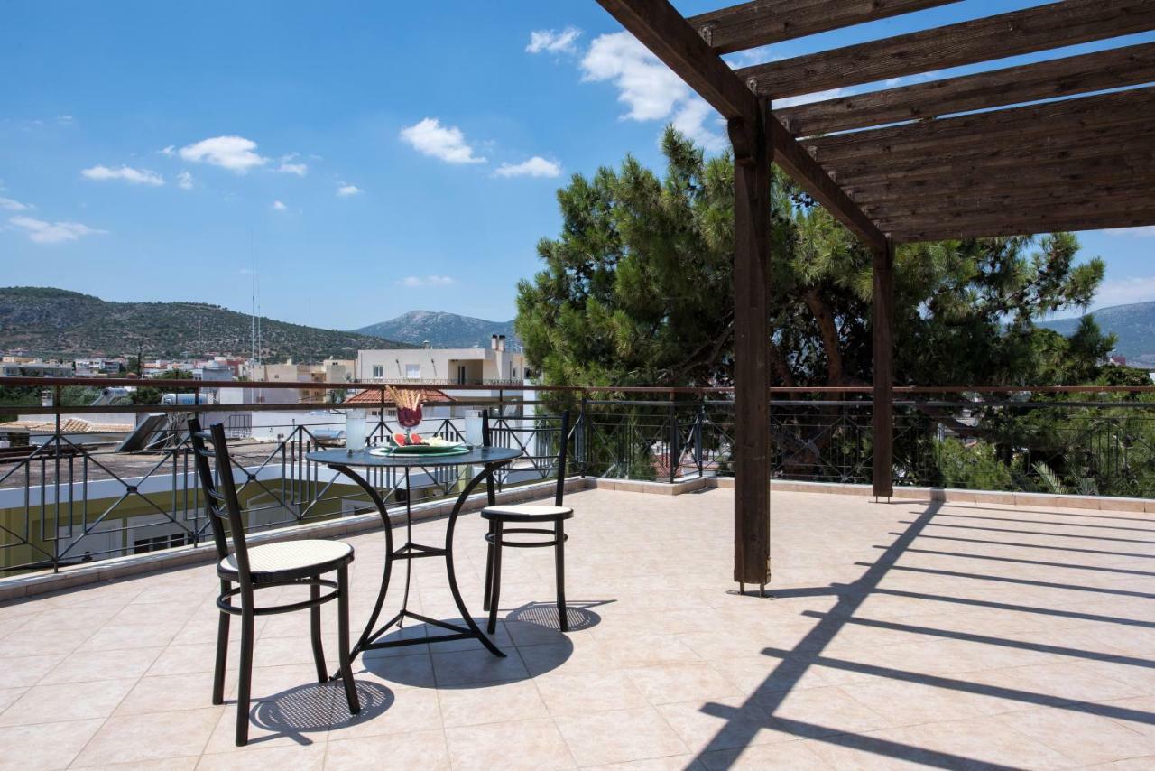 Top Floor Modern Studio In Central Koropi Apartment Exterior foto
